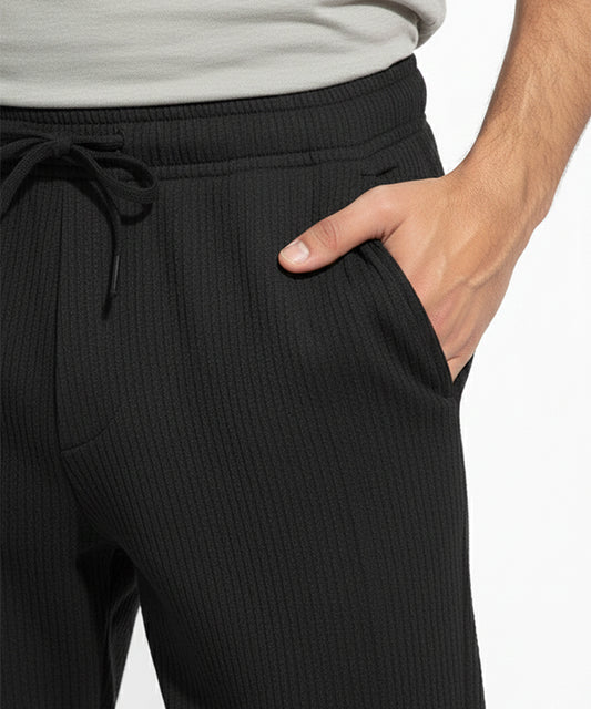 Men's Linen Trousers - Black Lwr-0576