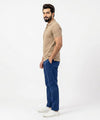A|X Logo Self-Textured Polo T-Shirt TSH-7163 Beige