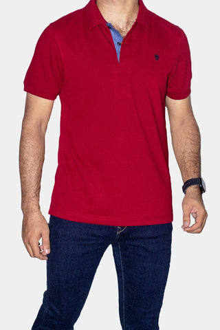 Men's Polo TSH-6649 Maroon