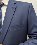 Formal Suit Gst-0124 Malaysian Blue 2 Button