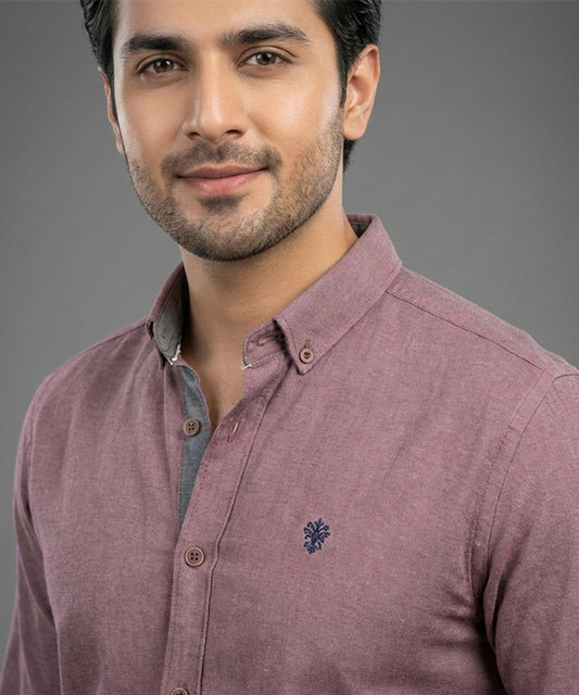 Men's Casual Shirt - Shc-1221 Purple