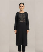 Women's Eastern Black Embroidered 2-Piece Suit 0006