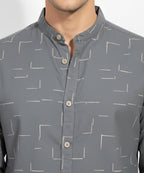 Men's Casual Shirt - Shc-1460 D-Gray
