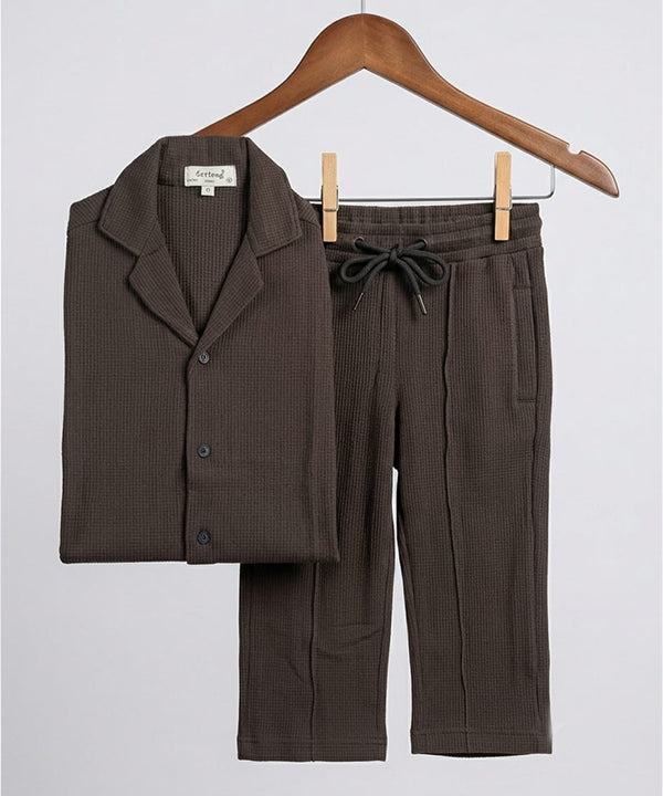 HR clothing Kids Thermal Co-Ord Set 0138/0116 - Coffee-Brown