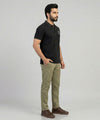 Premium Ribbed Collar Polo T-Shirt Black TSH-7162