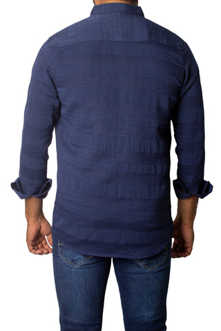 Men's Casual Textured Shirt SHC-1705 Texture Blue