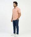 Men's Casual L-Pink Half Sleves Shc-2071