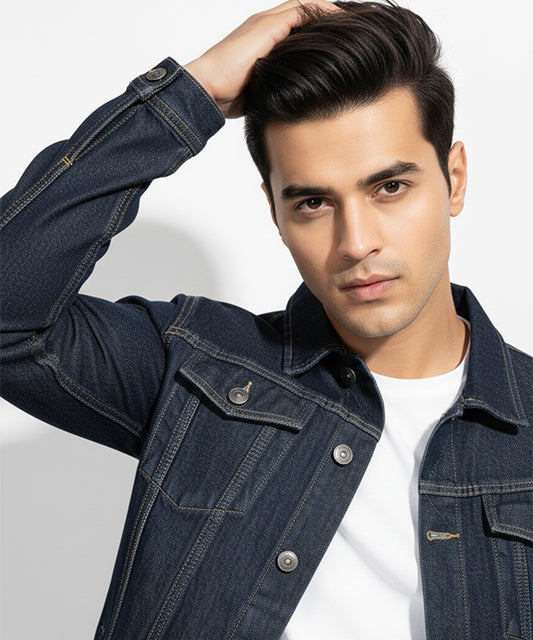 Men's Denim Jacket - Navy JK-0448