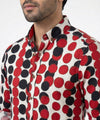 Men's Casual Shirt - Shc-1227 White Red