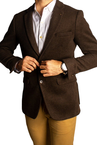 Formal Brown Blazer Blz-0160