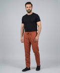 HR Clothing Men's Linen Trousers - Rust LWR-0537