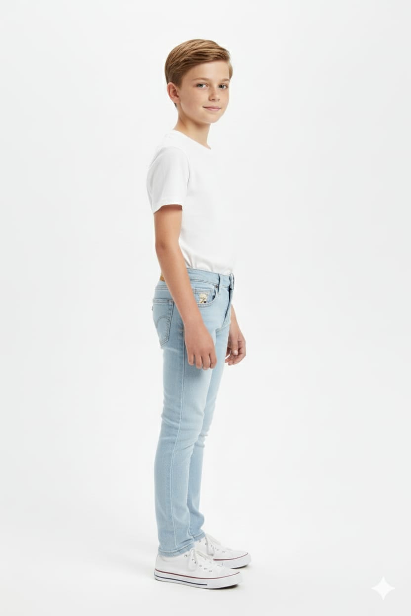 Kids Jeans Pant - Ice Blue Bjp-0258