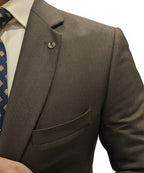 Formal Suit Gst-0122 Brown 2 Button