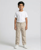 Kids Cotton Texture-Fawn Chino Pant - Bcp-0051
