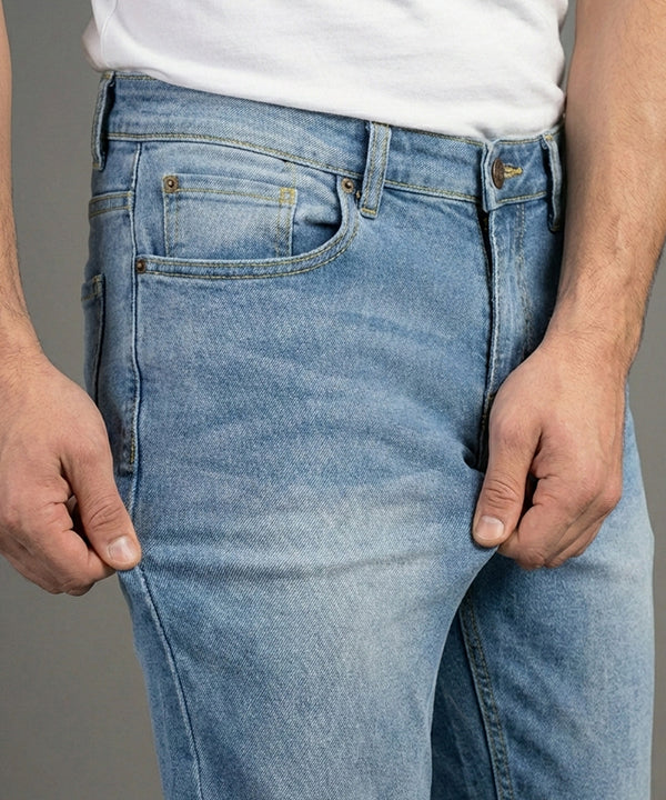 Men's Smart Baggy Denim - Blue Jp-2098