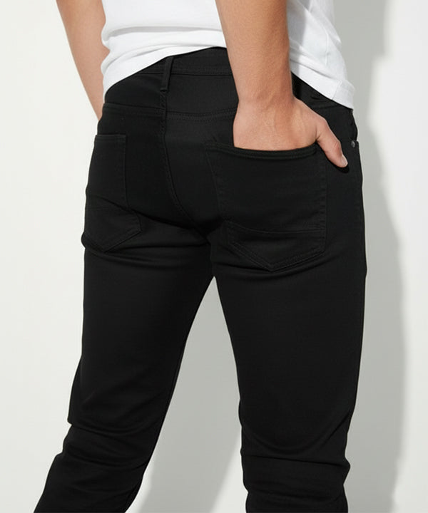 HR Clothing Men's Denim - Black JP-1858