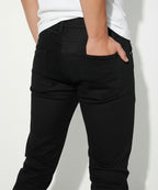 HR Clothing Men's Denim - Black JP-1858