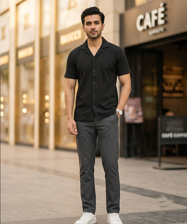 Men’s Thermal Smart Baggy Trouser– LWR-0706 Black