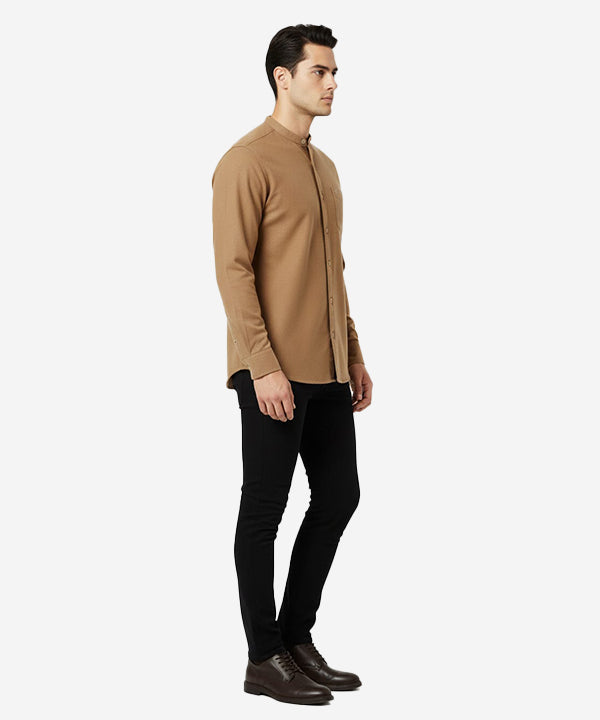 Men's Casual Shirt - Coffee Shc-1691 (ORG)