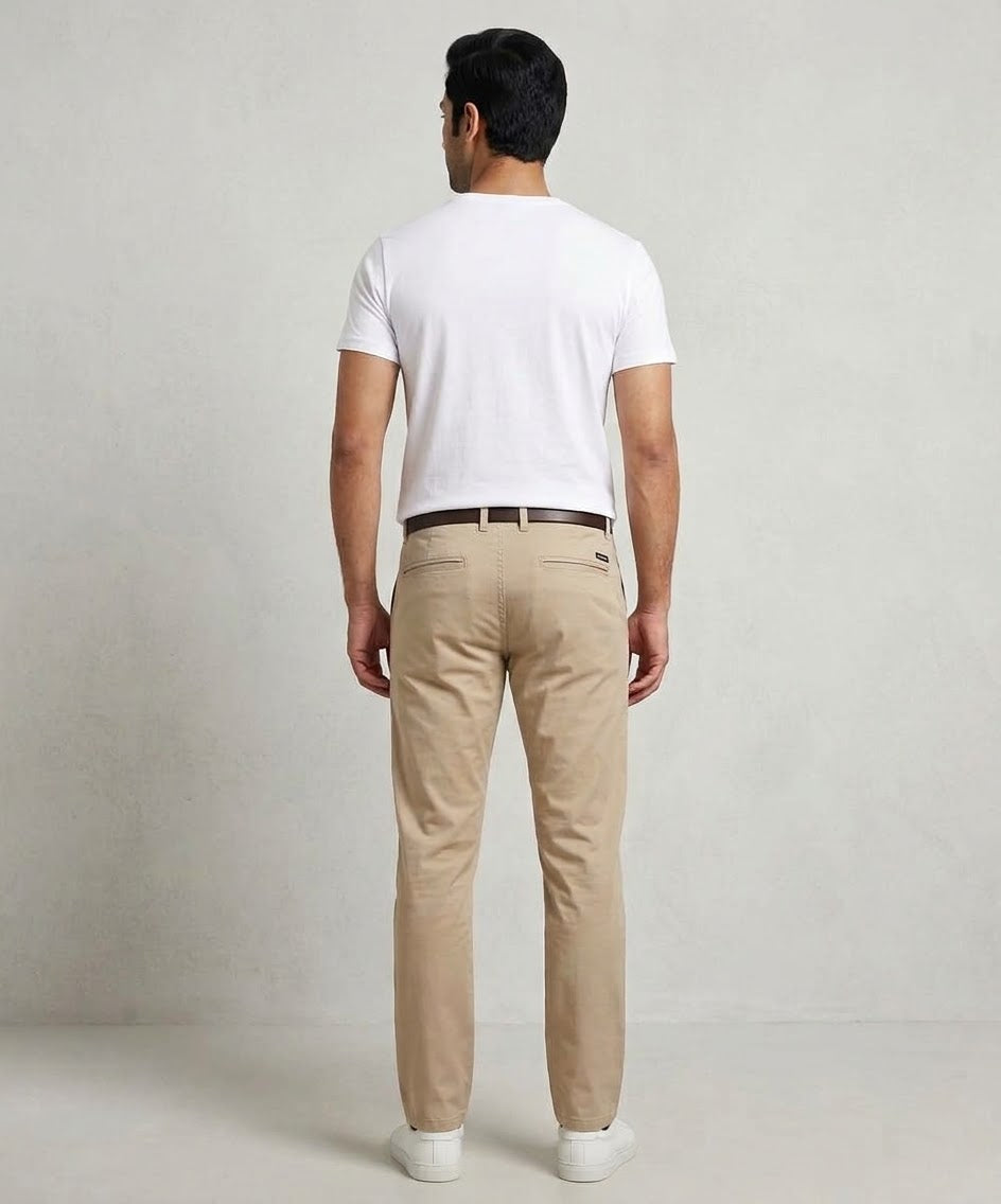 Men's Straight Fit Chino - Beige - CP-0560