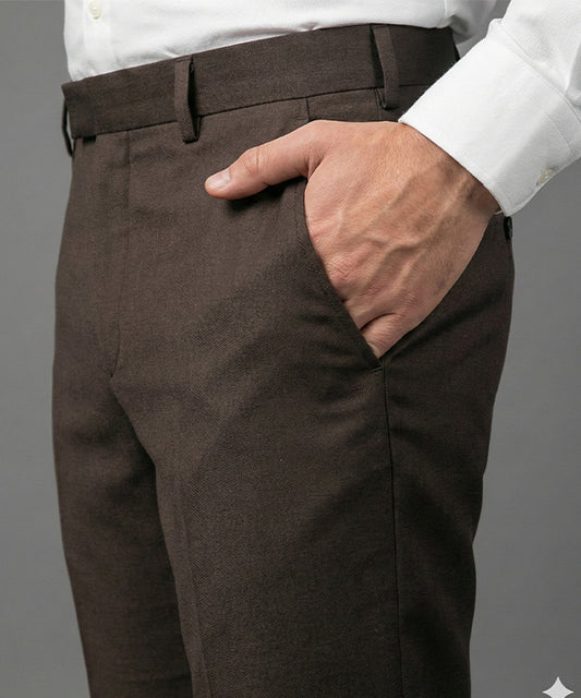 Men's Dress Pant - D Brown DP-0104