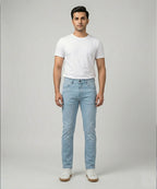 Men's Denim Straight Fit- Jp- 2226 Ice Blue