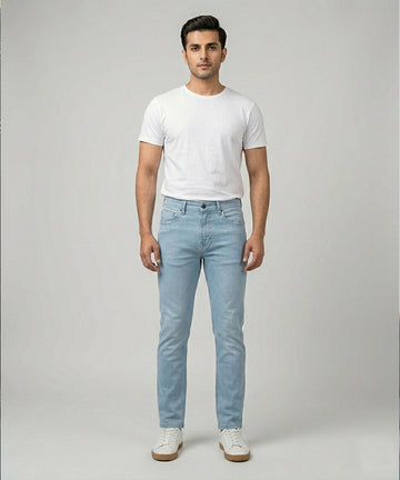 Men's Denim Straight Fit- Jp- 2226 Ice Blue