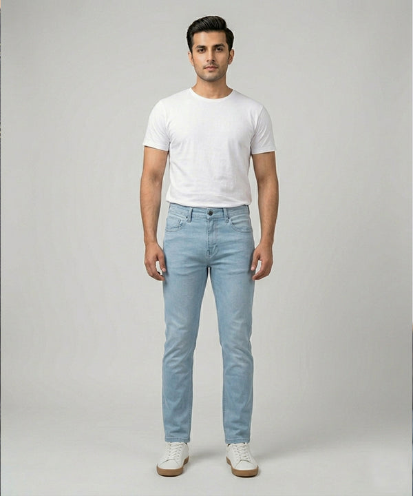 Men's Denim Straight Fit- Jp- 2226 Ice Blue