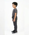 Kids Smart Baggy stretchable premium trouser Dotted Black Texture BLW-0136