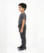 Kids Smart Baggy stretchable premium trouser Dotted Black Texture BLW-0136