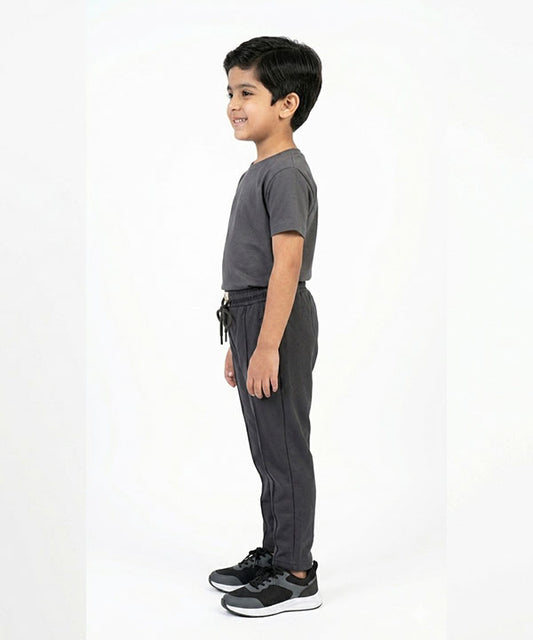 Kids Smart Baggy stretchable premium trouser Dotted Black Texture BLW-0136