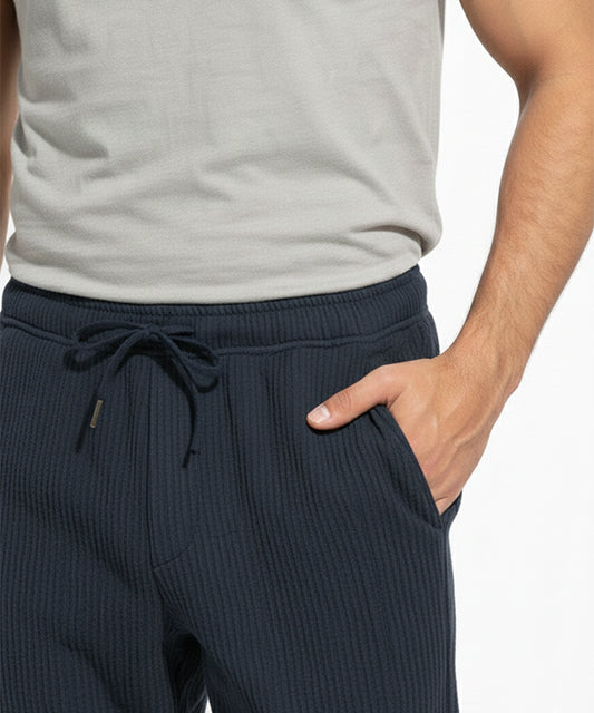 Men's Linen Trousers - Navy Lwr-0576