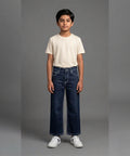 Boys Navy Straigth Jeans - Bjp-0308