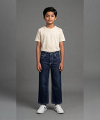 Boys Navy Straigth Jeans - Bjp-0308