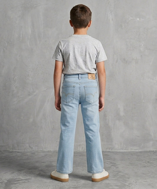 Boys Straight Fit Jeans- BJP-0297 Ice Blue