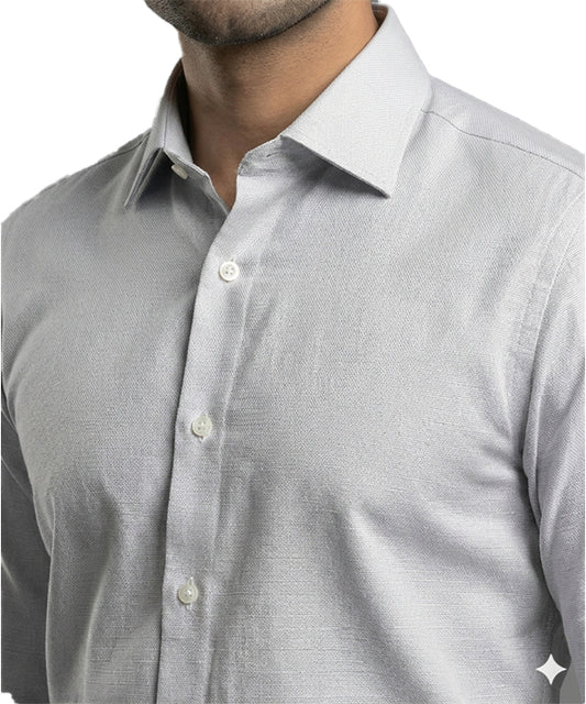 Men's Dress Shirt - Self/Grey Dsh-0289