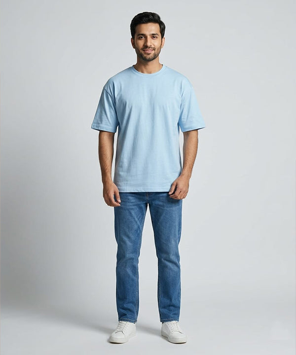 HR Clothing Men's Sky Drop Shoulder T-Shirt - TSH-7208