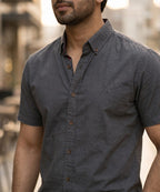 Men's Casual Shirt Half sleves - D-Grey Shc-1925 (ORG-H)