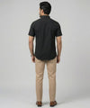 Men's Casual Black Half Sleves Shc-2073