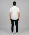 Men's Casual White Half Sleves Shc-1846