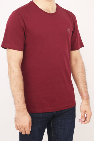 Crew Neck Basic Tee Tsh-5227 Maroon