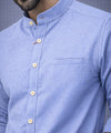 Men's Casual Shirt - Shc-1385 Texture Blue
