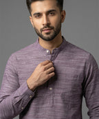 Men's Casual Shirt - Shc-1721 Purple Texture