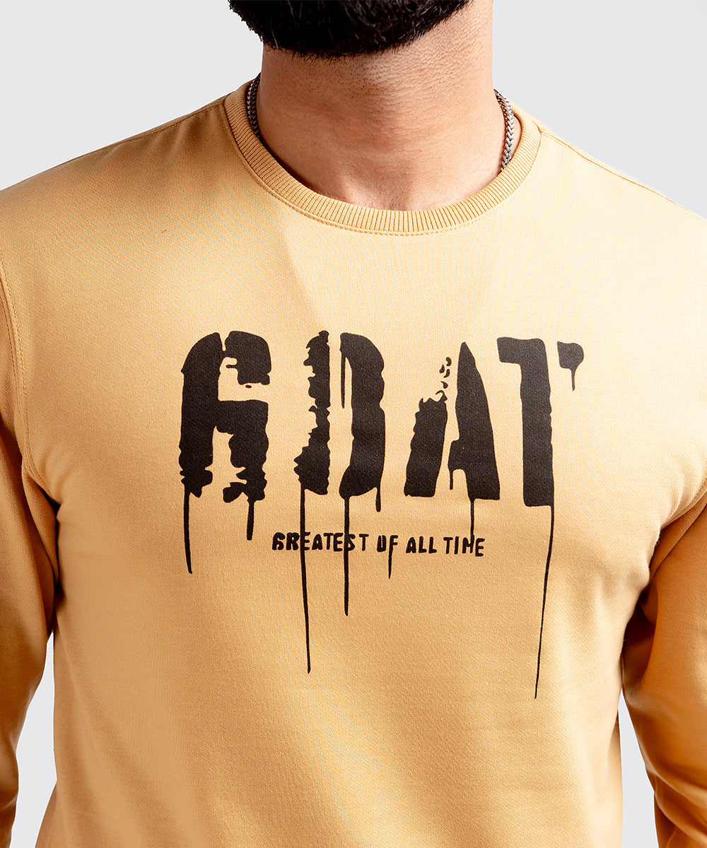 Men's Sweat Shirt - Caramel Goat
