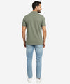 Men's T-Shirt Johnny Collar Green Tsh-5922