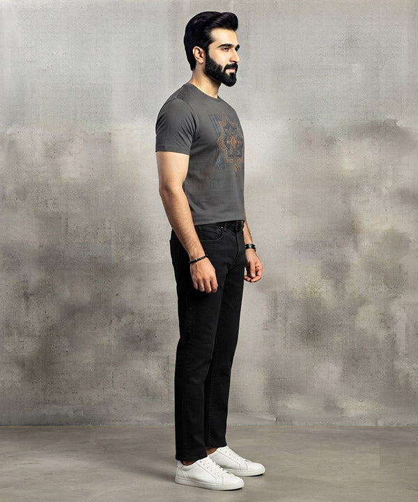 Men's Denim Straight Fit- Jp-2238 Black