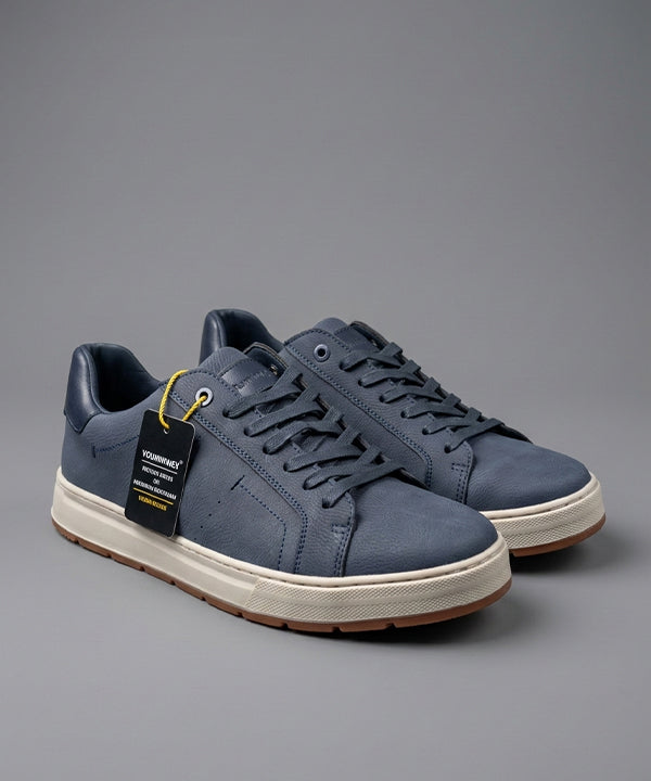 Casual Lace-Up Sneakers Fw-0164 Navy
