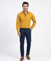 Men's Casual Shirt - Yellow Shc-1682 ORG