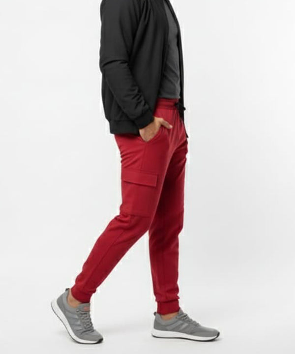 Men's Sports Trousers Six Pocket - Maroon LWR-0513