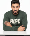 Men's Sweat Shirt Hope - Green Tsh-5969